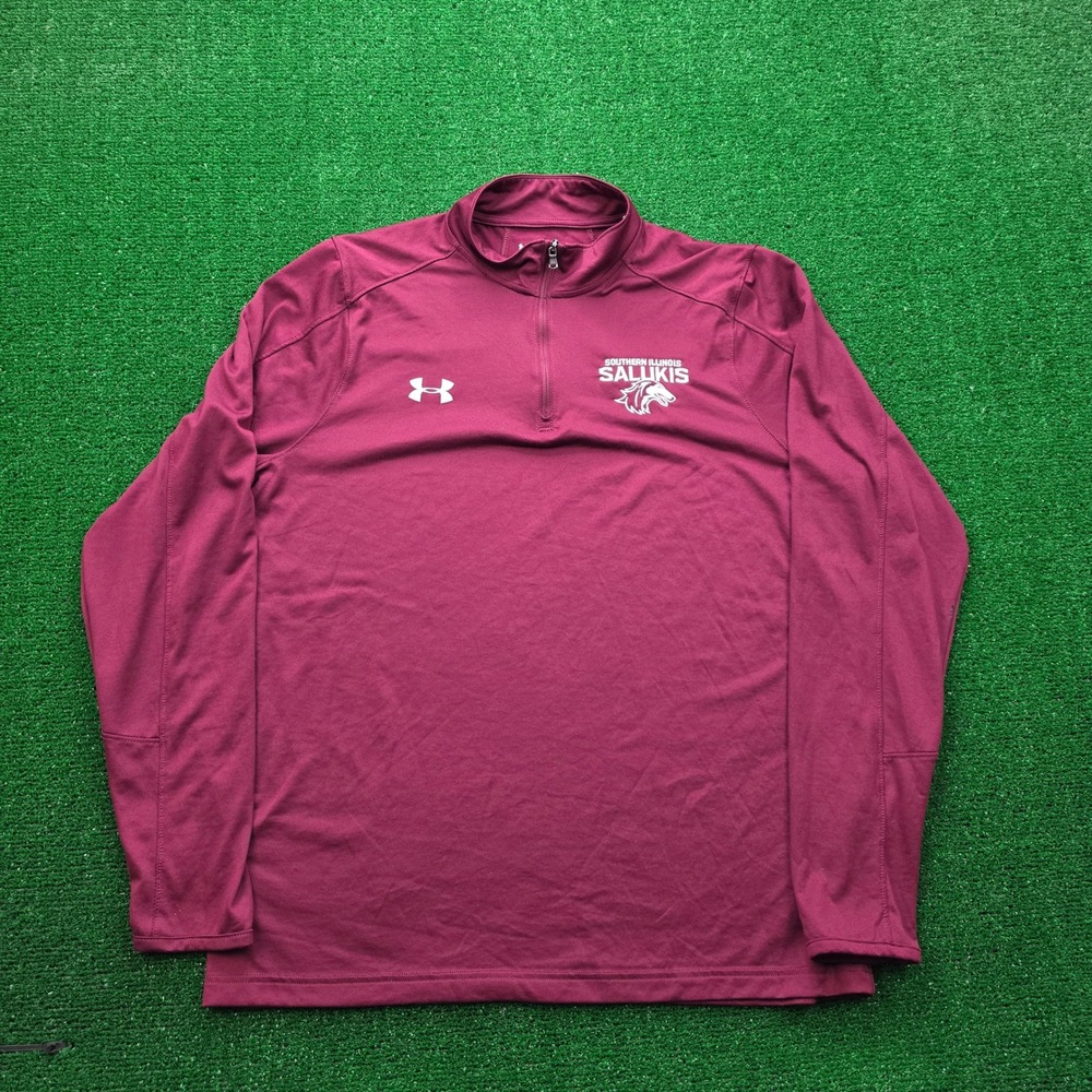 Southern Illinois Salukis Under Armour HeatGear Sweatshirt Mens Large Maroon